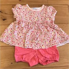 ファミリア美品☆ロンパース 70