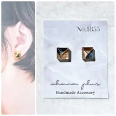 No.1855 ハンドメイドアクセサリー レジンピアス イヤリング