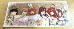 五等分の花嫁展 クリアしおり クリアカード 一花 二乃 三玖 四葉 五月