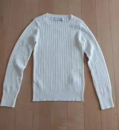 URBAN RESEARCH ホワイトリブニット