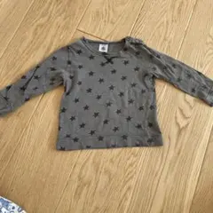 プチバトー　星柄　長袖トップス 18m/81㎝
