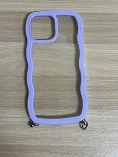 紫色 シリコン スマホケース　iPhone13ProMAX