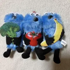 パペットスンスン 野菜 食べ物 マスコット　 3種 ブロッコリー　トマト バナナ