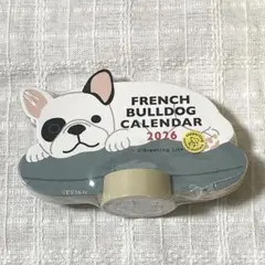 2026年 アニマルダイカットカレンダー　　フレンチブルドッグ　犬のサムネイル