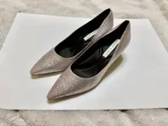 CHARLES & KEITHシルバー グリッター パンプス 37