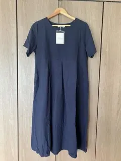 新品 半袖ワンピース ネイビー XL
