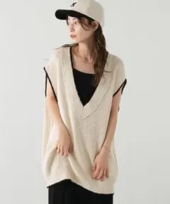 【最終値下げ】Kastane カスタネ チルデンニットベスト アイボリー F