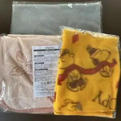 ブランケット3枚セット 膝掛けフリース ダスキン　スヌーピー