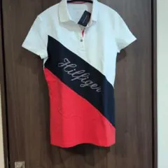TOMMY HILFIGER 新品　半袖ポロシャツ XS　丈長め　ストレッチ