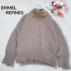 【エメルリファインズEMMEL REFINES】ウール　タートルネックセーター