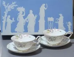 ウェッジウッド スウィート プラム ティーカップ&ソーサー ピオニー 2客セット