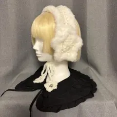 イヤーマフ ハンドメイド 編み物 耳あて 星即購入可