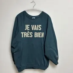 【SHIPS別注】RUSSELL ATHLETIC:ロゴスウェット グリーン