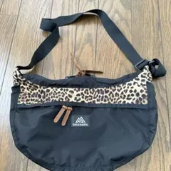 【美品】グレゴリー　ショルダーバッグ サッチェルM レオパード　ヒョウ柄
