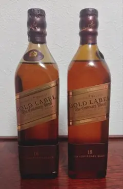 未開栓 古酒 ジョニー・ウォーカー ゴールドラベル 200mlボトル×２本セット 未開栓 古酒 ジョニー・ウォーカー ゴールドラベル 200mlボトル×2本