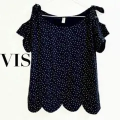 ドット柄◎スカラップトップス【VIS】のサムネイル