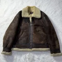 【USA製】USSHEEPSKIN B-3 ムートン フライトジャケット XL