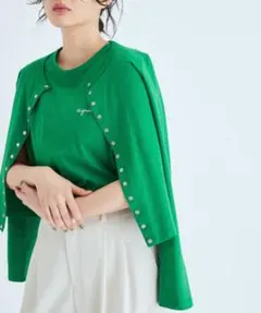 agnes b. ADAM ET ROPE カーディガン タンクトップ　Sのサムネイル