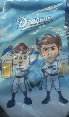 中日ドラゴンズ　ドアラ　乾杯師匠　ワンコンデー　縦長巾着