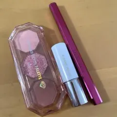 アイシャドウパレット・リップ・アイライナー　ピンク　メイクセット