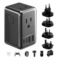 海外コンセント変換プラグ 超小型 220Vから100V 変圧器