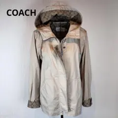 H416 美品 S コーチ 定価77,760円 モッズコート レディース H416 美品 S コーチ 定価77,760円 モッズコート レディース