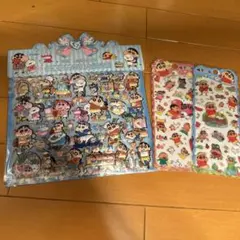クレヨンしんちゃん　ぷくぷく立体シール　クリアシール3枚セット