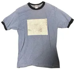 80s USA製 SOFFE リンガーTシャツ L 霜降りブルー 雰囲気◎のサムネイル