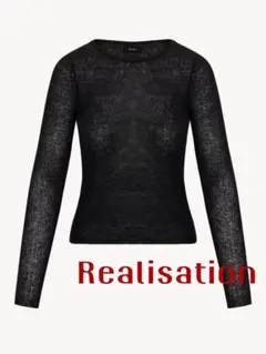 ✴️人気新作 新品 Realisation 黒ニット・セーターのサムネイル