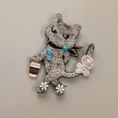 c 15 ミナペルホネンアクセサリー　ブローチハンドメイド