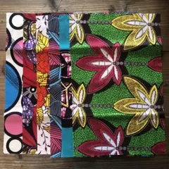 【B】アフリカ布 生地 6枚セット カットクロス ハギレ