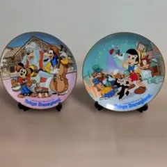 東京ディズニーランド キャラクタープレート 2枚セット