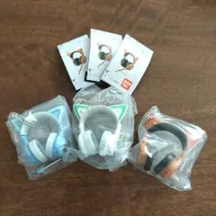 Yowu 猫耳ヘッドホン ミニチュアチャーム 3種セット ガチャ