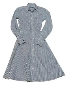 ラルフローレン シャツワンピース ストライプ ロング丈 長袖　★即日発送★