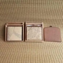 本場結城紬札入れとがま口