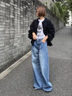 美品★Cygne★ツイードジャケット★ブラック