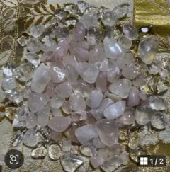 浄化✨✨ 天然石ローズクォーツ＆水晶さざれ石セット✨Ｂ