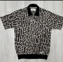 wackomaria レオパード　ニットポロ