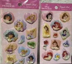 セリア　Disney プリンセス カプセルシール