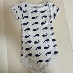 PETIT BATEAU クジラ柄ロンパース 74cm