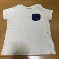 DOUBLE.B ポケット付きTシャツ 80