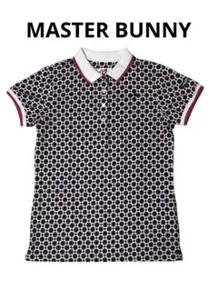 【美品】master bunnyマスターバニー　花柄ポロシャツ　フラワー