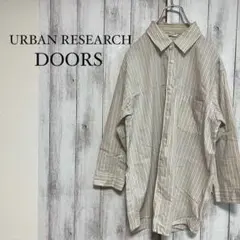a0124【アーバンリサーチドアーズ】ストライプ長袖シャツ トップス M