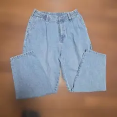 GU ジーユー デニムキャロットパンツ Sサイズ ライトブルー