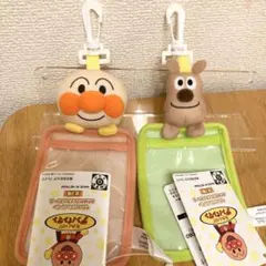 それいけ！アンパンマン ふわふわフェイスパスケース アンパンマン チーズ 2点