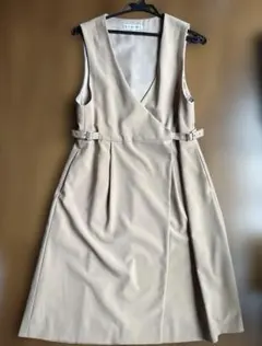 KUMIKYOKU ベージュ ラップワンピース サイズ2