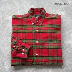 【OLD GAP】 ギャップ 90s 長袖シャツ チェックシャツ ヴィンテージ