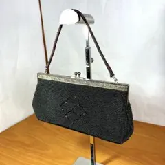 ビーズバッグ 和装 フォーマル がま口 ハンドバッグ レトロ