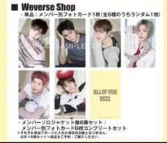 K-POP メンバー別フォトカード