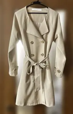 Ray Cassin ベージュ ダブルブレストコート　フリーサイズ